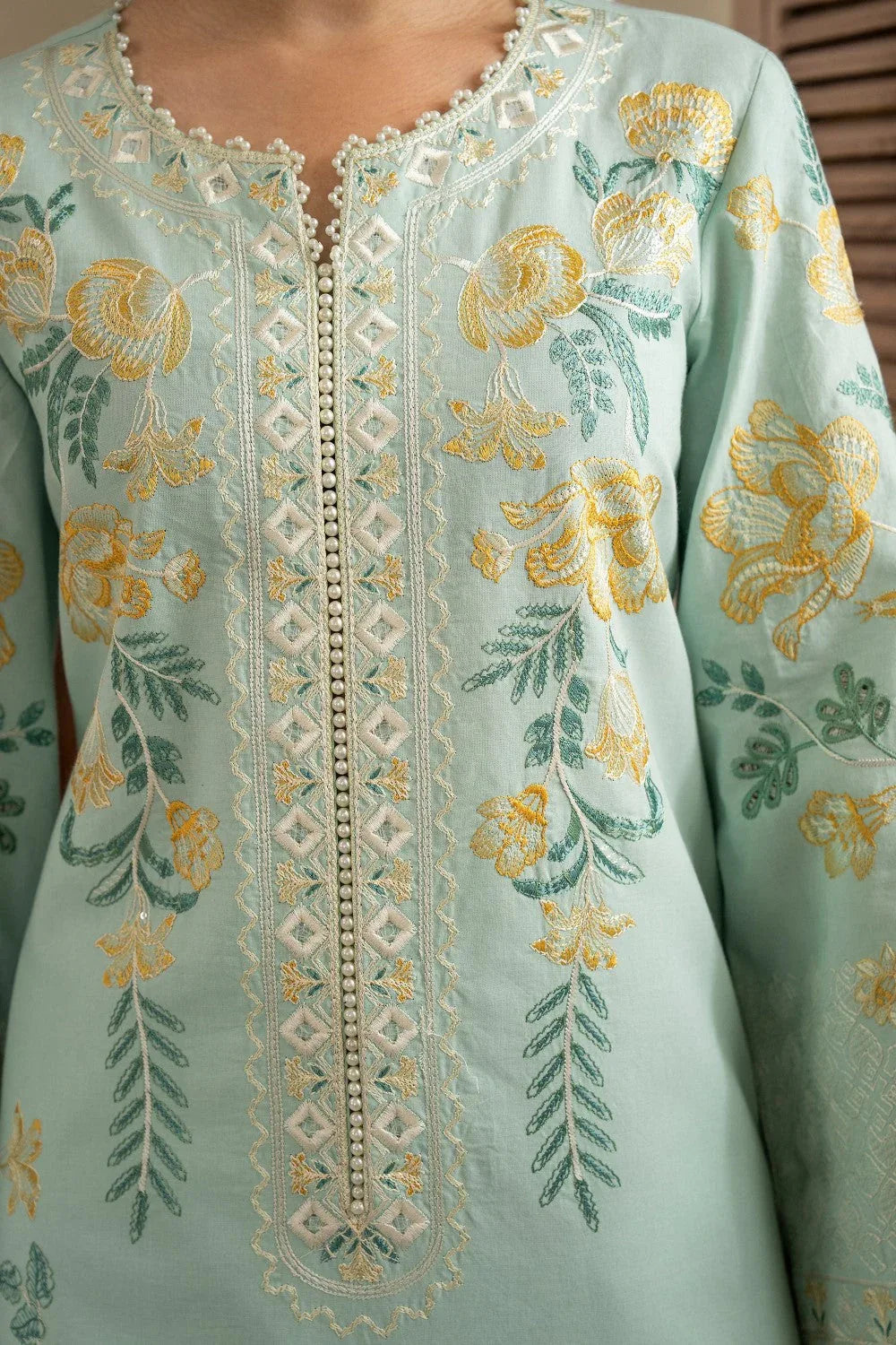 Maryum N Maria | Luxury Lawn 25 | ALAIA - MS50122 - Rang-e-Khaas