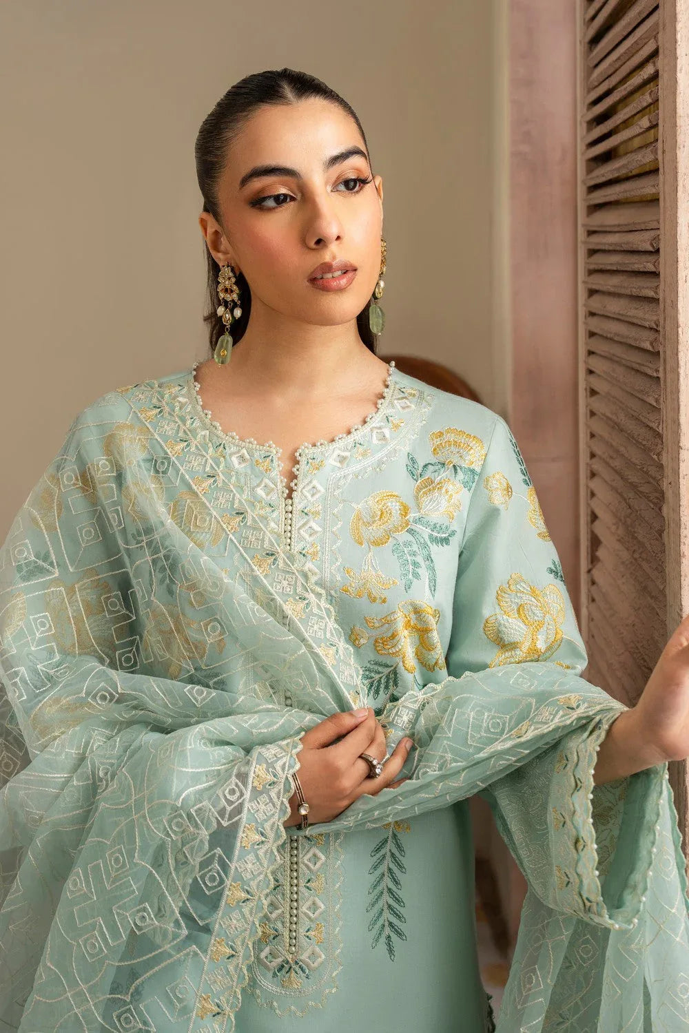 Maryum N Maria | Luxury Lawn 25 | ALAIA - MS50122 - Rang-e-Khaas