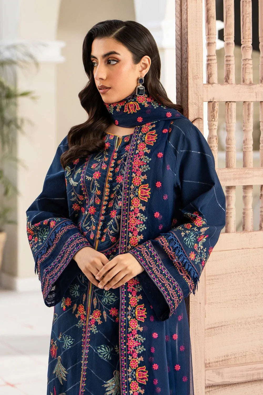 Maryum N Maria | Luxury Lawn 25 | ARAYA - MS50124 - Rang-e-Khaas
