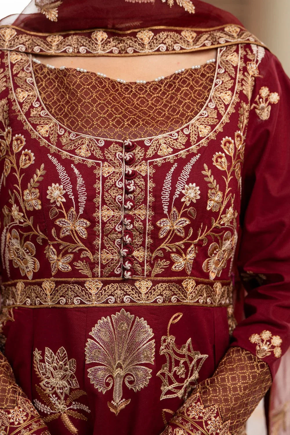 Maryum N Maria | Luxury Lawn 25 | ALAA - MS50125 - Rang-e-Khaas