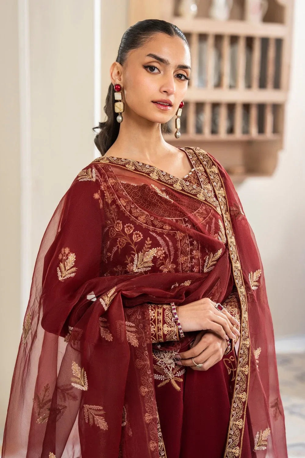 Maryum N Maria | Luxury Lawn 25 | ALAA - MS50125 - Rang-e-Khaas