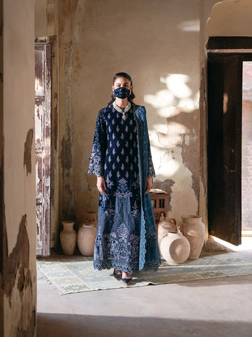 Flossie | Siara Velvet Formals | V-105 - B - Rang-e-Khaas
