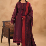 BAROQUE-EMBROIDERED SLUB KHADDAR UF-477