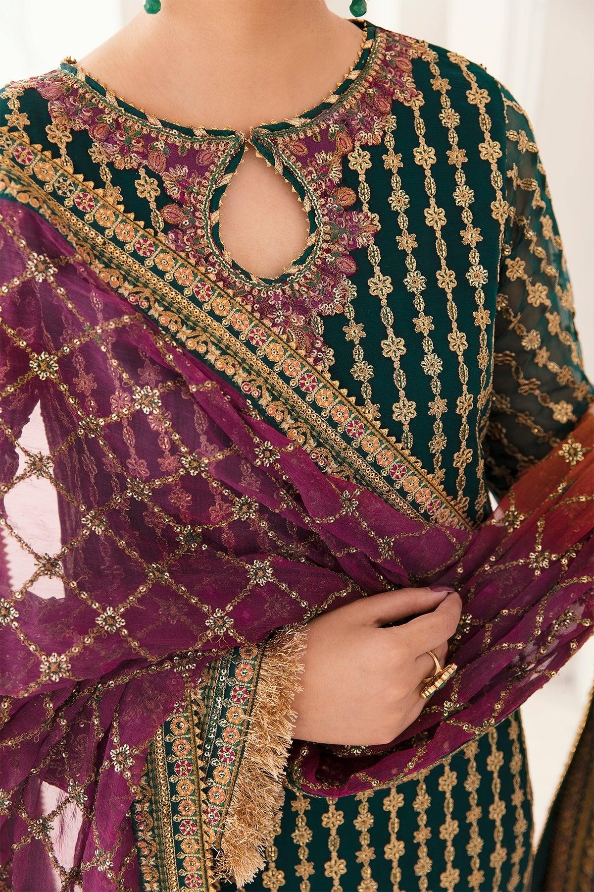 EMBROIDERED CHIFFON CH11-06 STITCHED