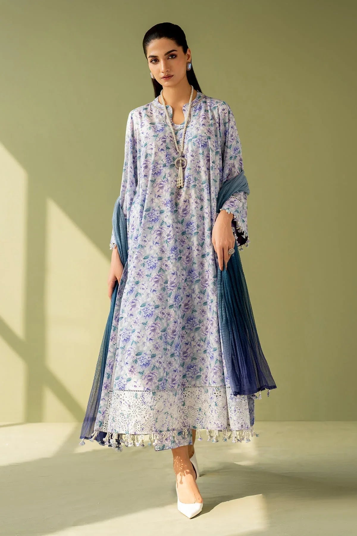 Baroque | Eid Printique | EMBROIDERED PRINTED LAWN UF-4167 - Rang-e-Khaas