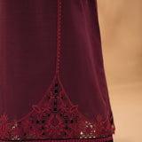 BAROQUE-EMBROIDERED SLUB KHADDAR UF-477