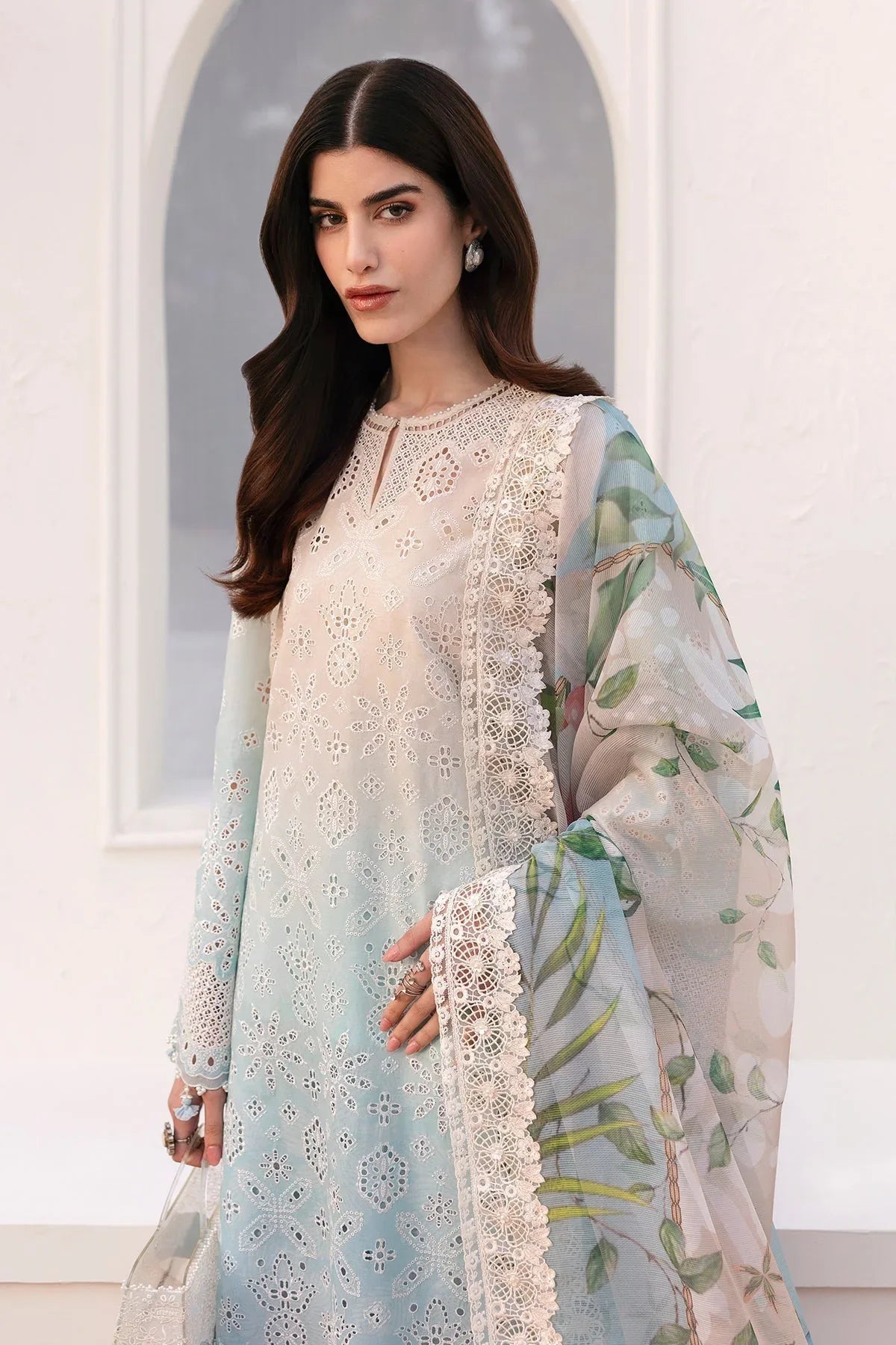 Baroque | Eid Printique | EMBROIDERED PRINTED LAWN UF-4185 - Rang-e-Khaas