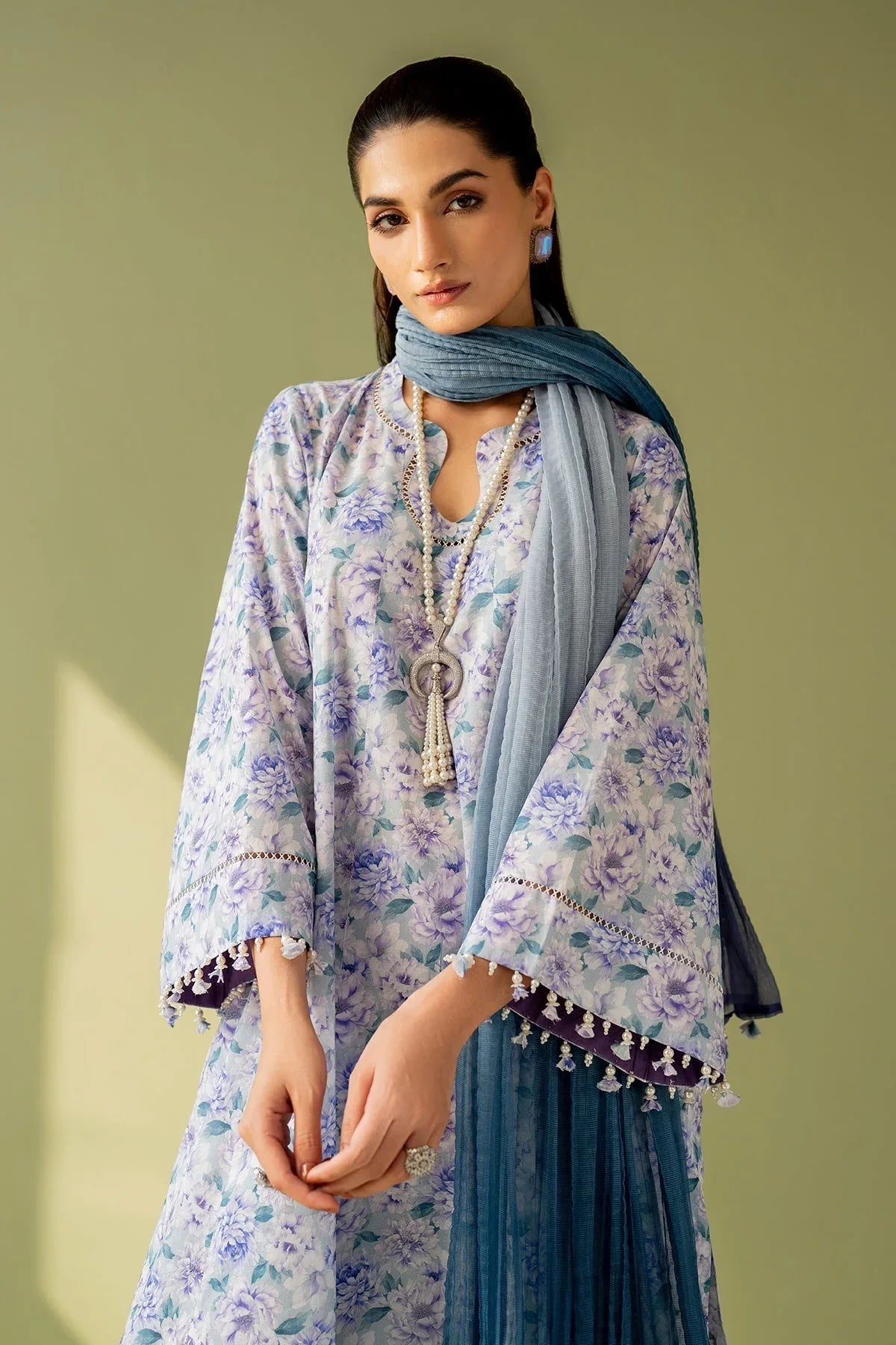 Baroque | Eid Printique | EMBROIDERED PRINTED LAWN UF-4167 - Rang-e-Khaas