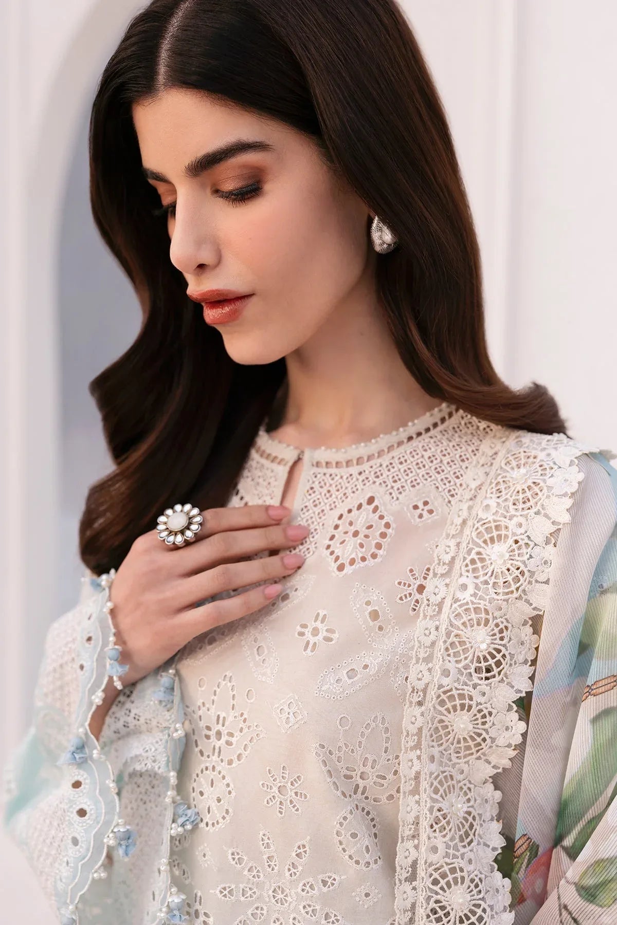 Baroque | Eid Printique | EMBROIDERED PRINTED LAWN UF-4185 - Rang-e-Khaas