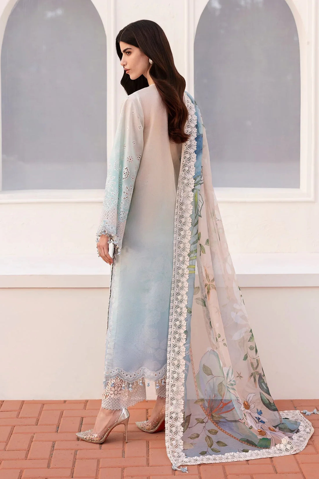 Baroque | Eid Printique | EMBROIDERED PRINTED LAWN UF-4185 - Rang-e-Khaas