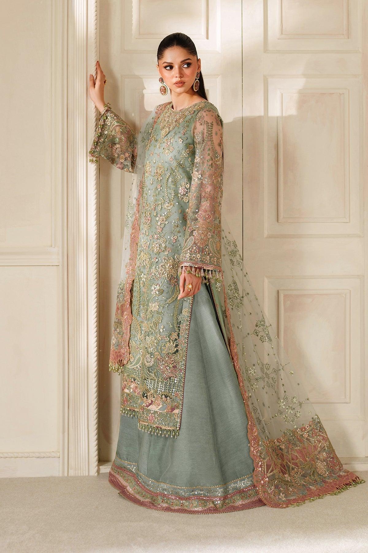 EMBROIDERED NET CH14-06 STITCHED