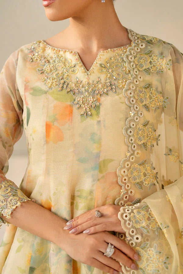 Baroque | Luxury Pret 25 | EMBROIDERED COTTON PATTI PR-1180 - Rang-e-Khaas
