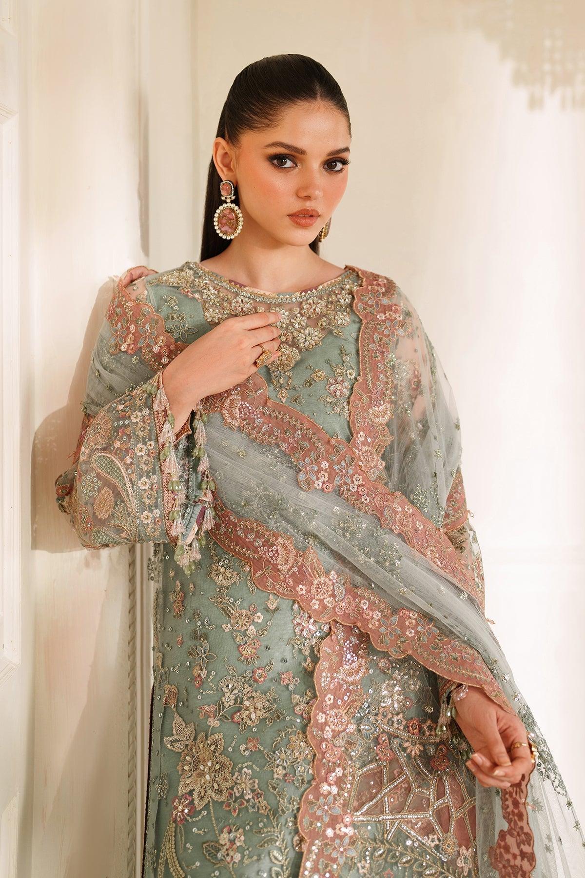 EMBROIDERED NET CH14-06 STITCHED