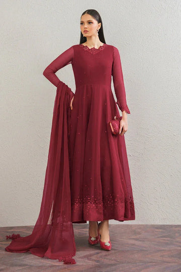 Baroque | Luxury Pret 25 | EMBROIDERED CHIFFON FROCK PR-901 - Rang-e-Khaas