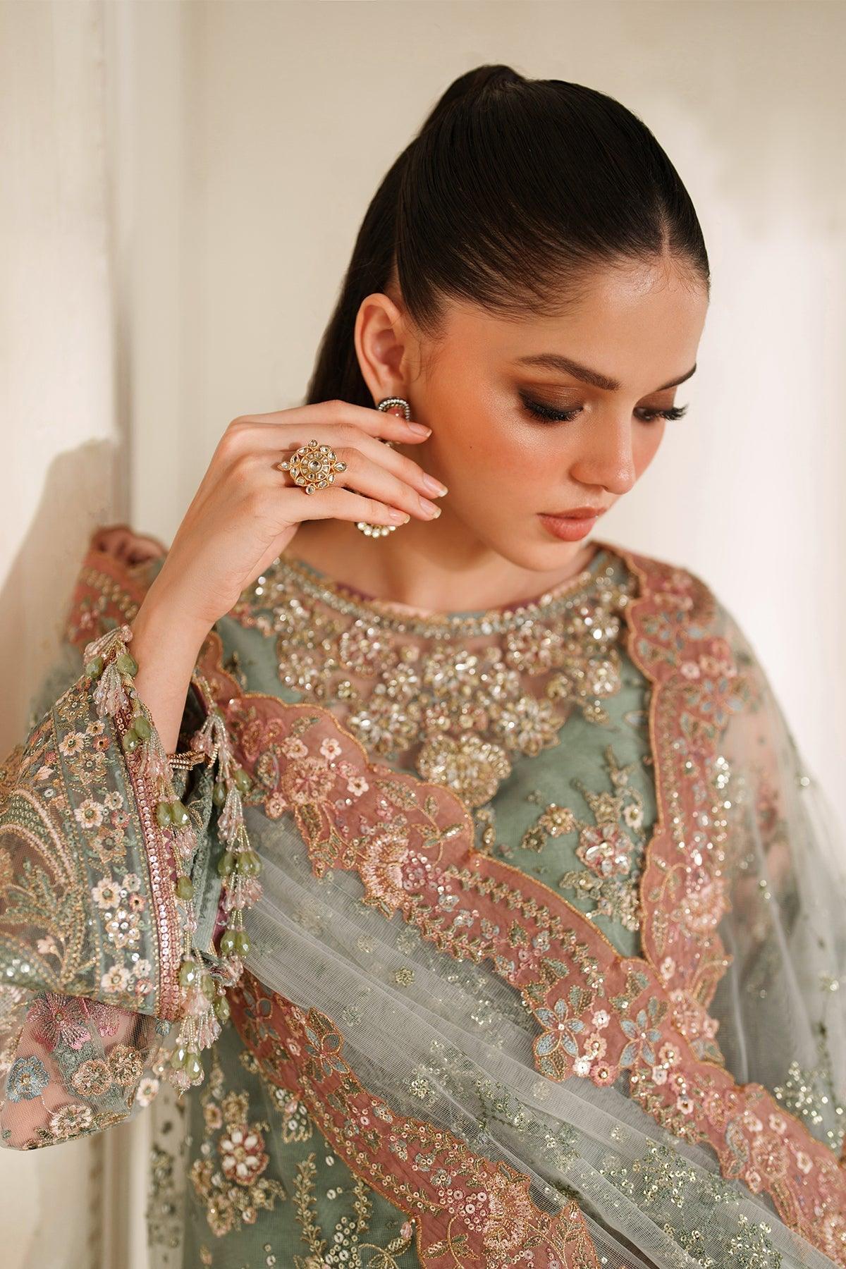 EMBROIDERED NET CH14-06 STITCHED