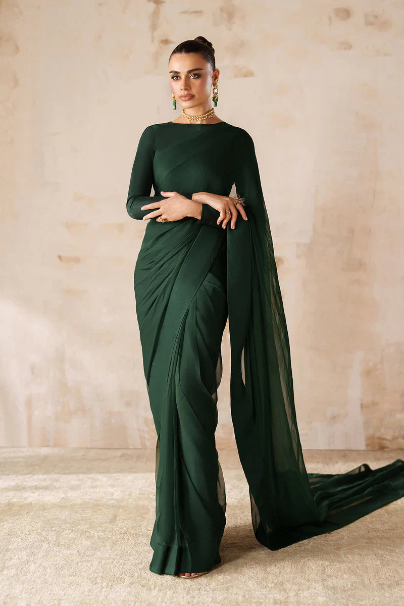 Baroque | Ensembles | PLAIN CHIFFON SAREE EN-1220