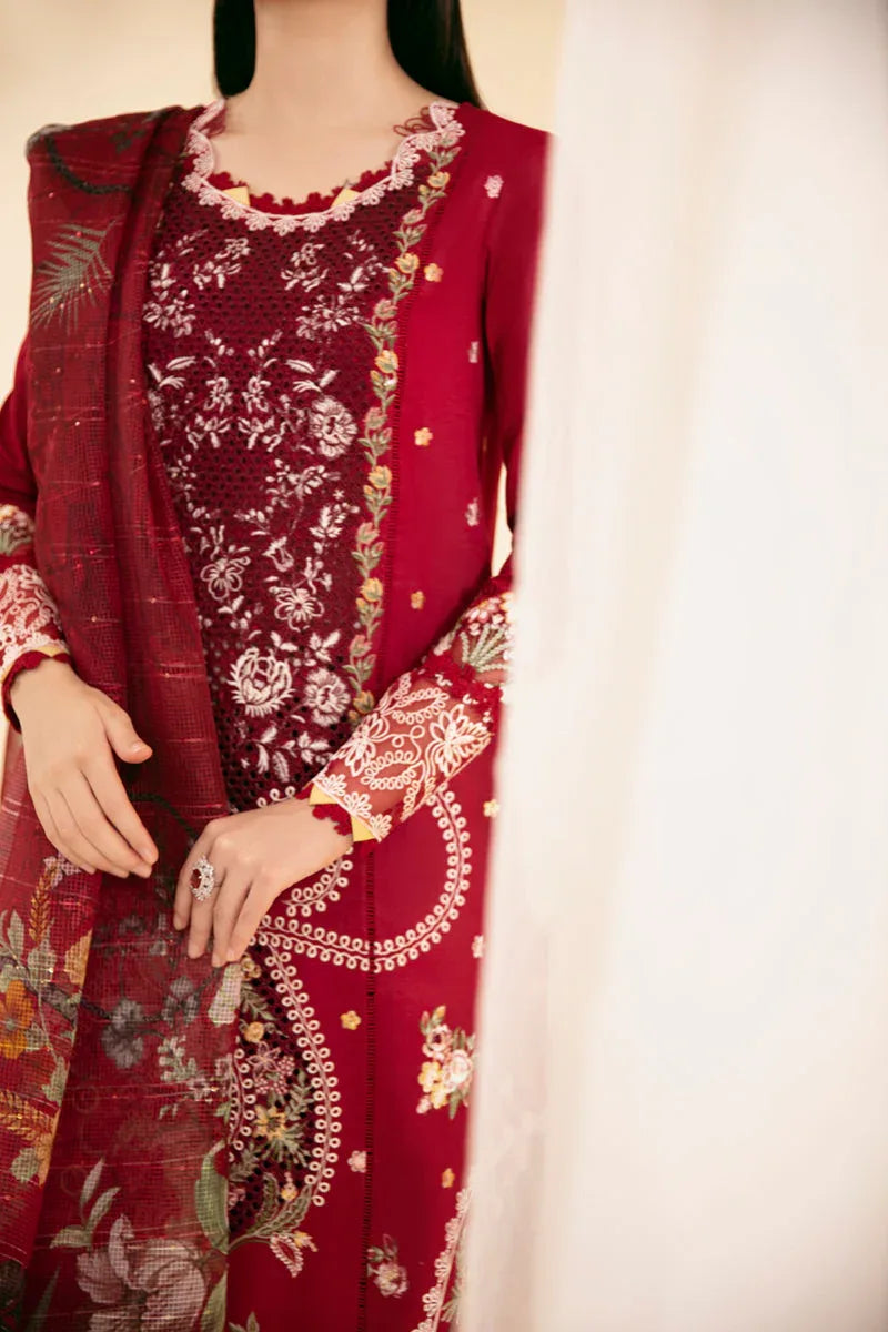Qalamkar | Qlinekari Luxury Lawn | SQ-04 LARMINA - Rang-e-Khaas