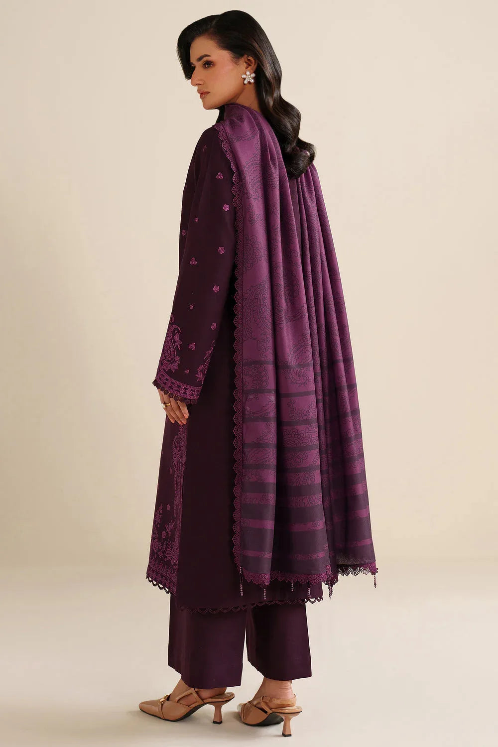 Farasha | Winter Spell 25 | Violett - Rang-e-Khaas