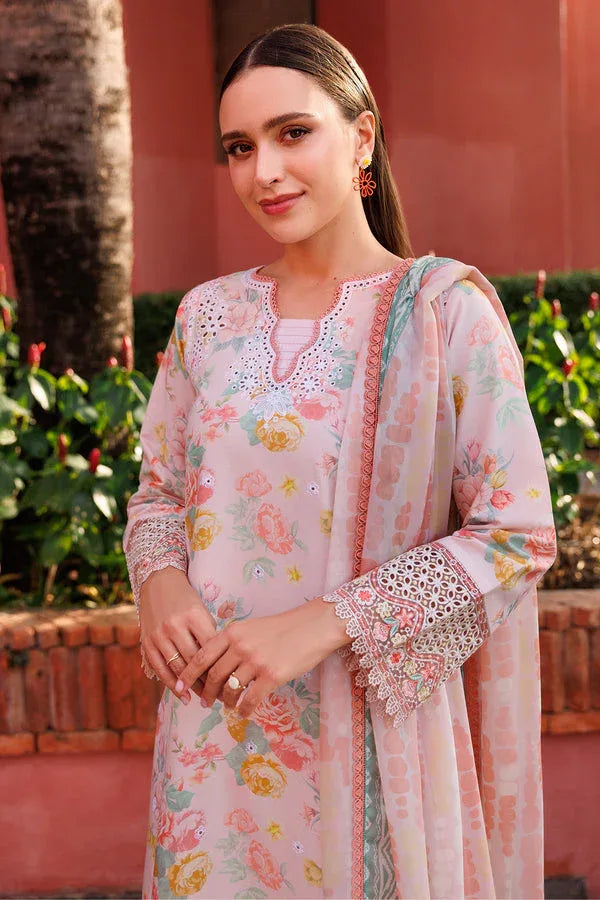 Farasha | Printed Essentials | Peach Glow - Rang-e-Khaas