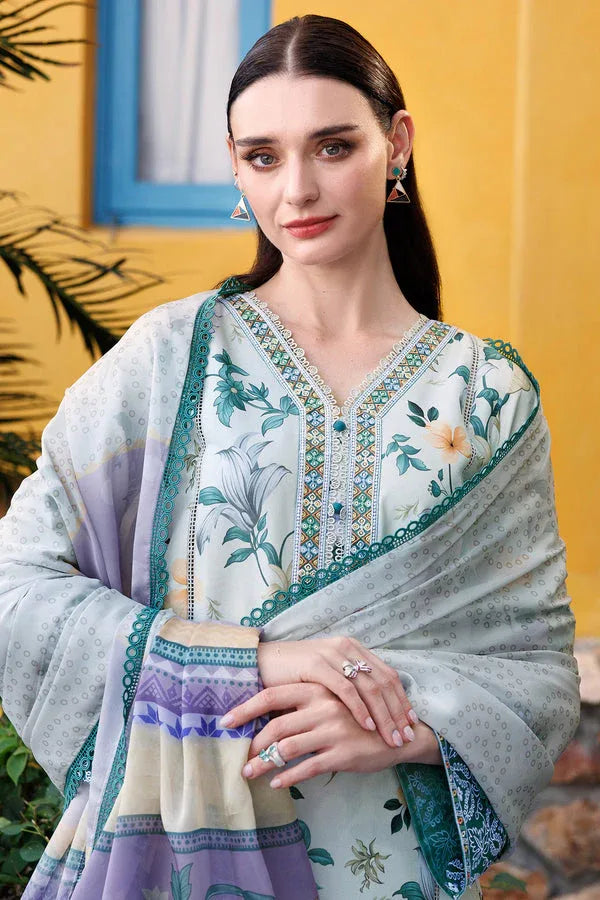 Farasha | Printed Essentials | Aqua Sparkle - Rang-e-Khaas