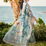 ELAF Signature Embroidered Lawn Unstitched 3Pc Suit ESL-07B HEAVEN'S MIST