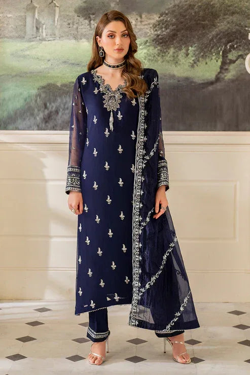 Declare | Chiffon Luxe | LUNE LFP-1110 - Rang-e-Khaas