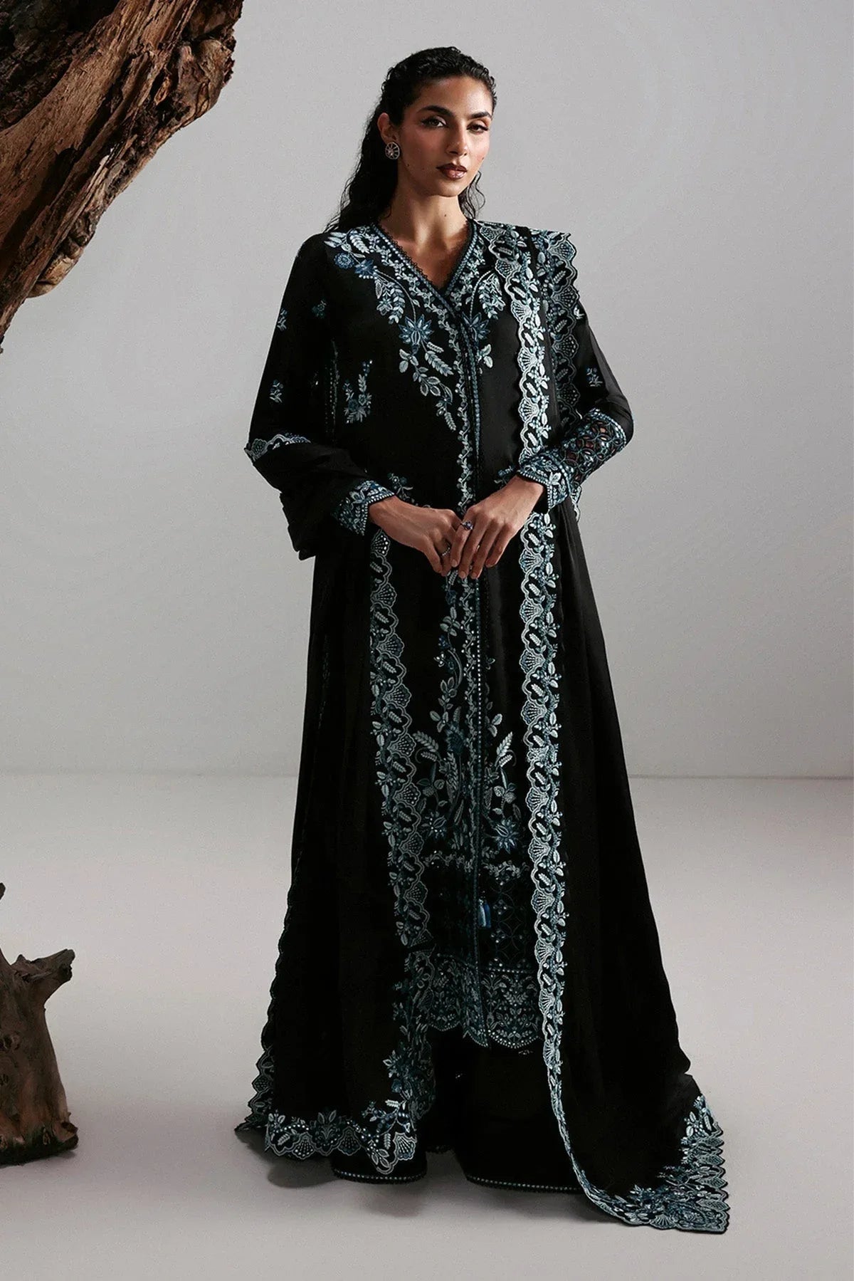 Afrozeh | Slate Ready to Wear | Rhylen - Rang-e-Khaas