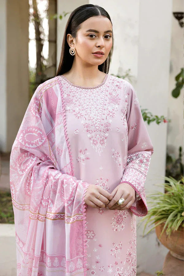 Farasha | Summer Weaves Embroidered Lawn | Muted Bloom - Rang-e-Khaas