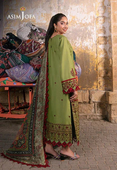 Asim Jofa | Embroidered Lawn Collection | AJAR-33 - Rang-e-Khaas