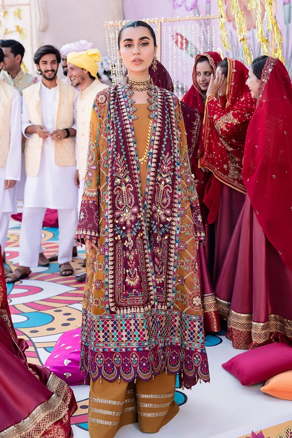 Nureh | Jhoomro 25' | Gulshan Shirt - Rang-e-Khaas