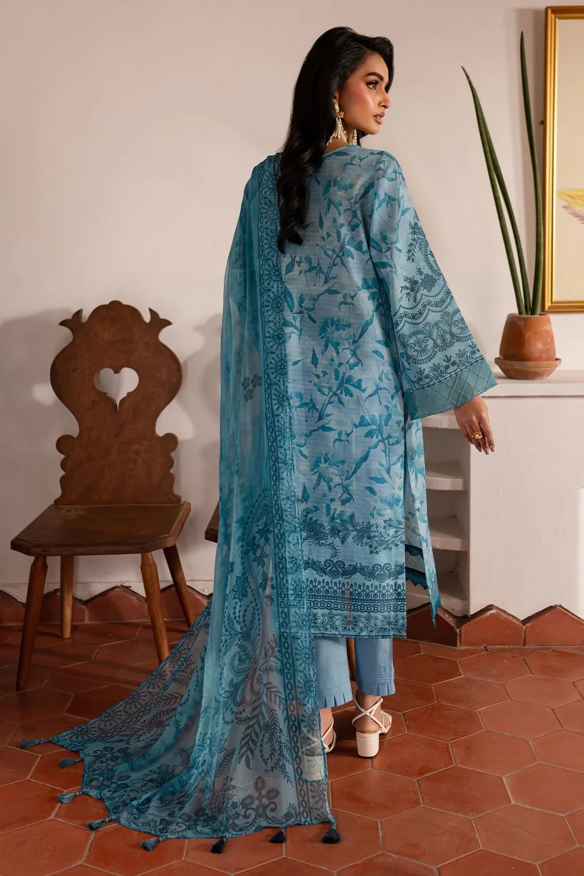 Nureh | Printed lawn 25 | SP-140 - Rang-e-Khaas