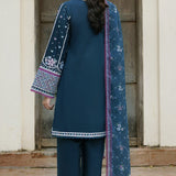 Farasha | Summer Weaves Embroidered Lawn | Blue Allure