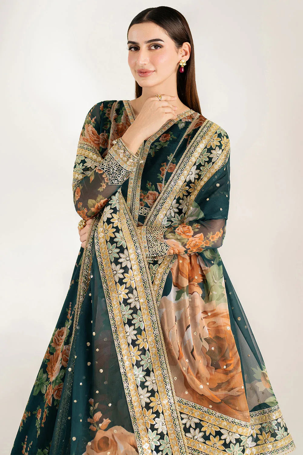 Farasha | Fiorella Formals | Teal Passion - Rang-e-Khaas