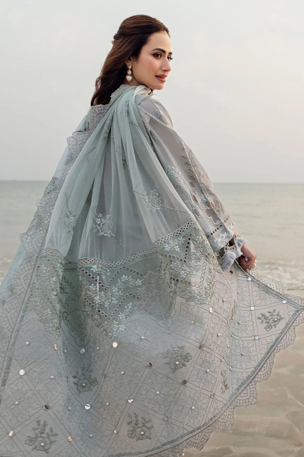 Nureh | Khuwab Luxury Lawn | NE-145 - Rang-e-Khaas