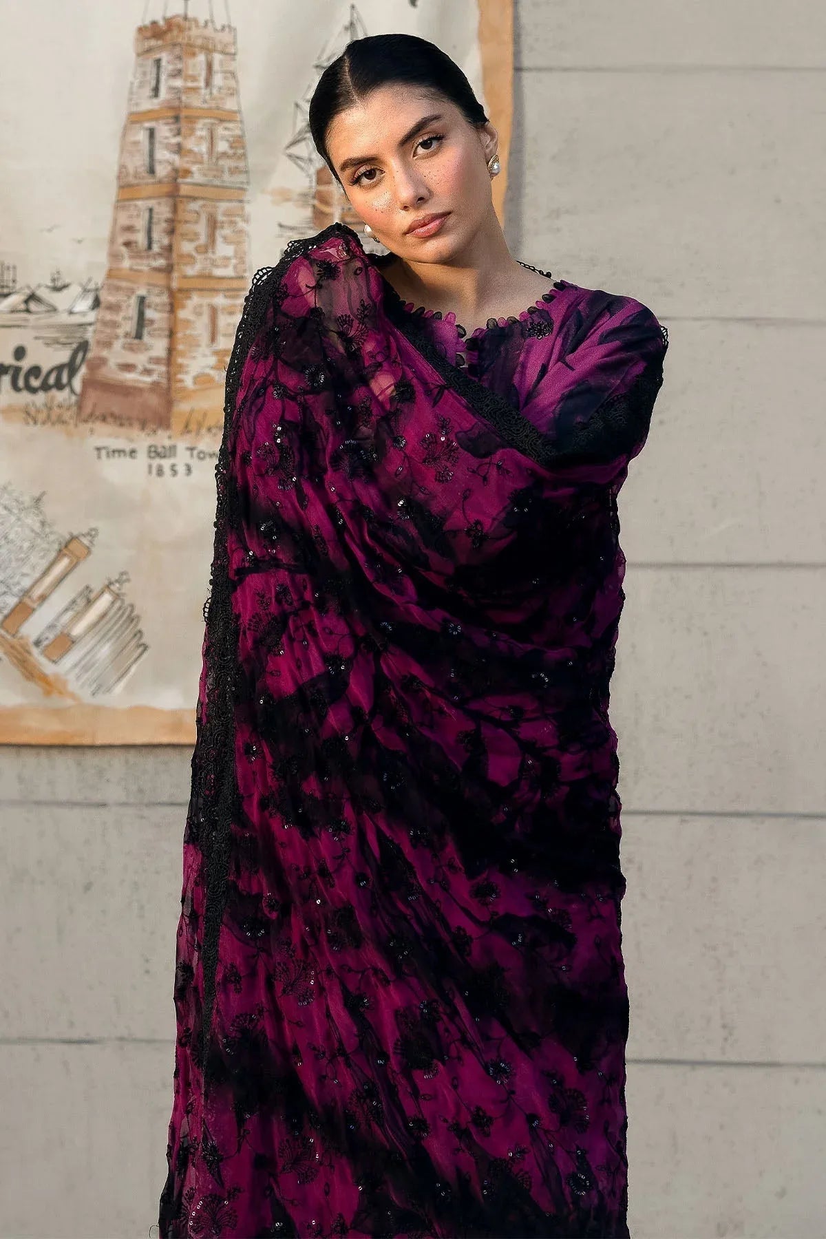 Nureh | Glam Girl Lawn | GL-23 - Rang-e-Khaas