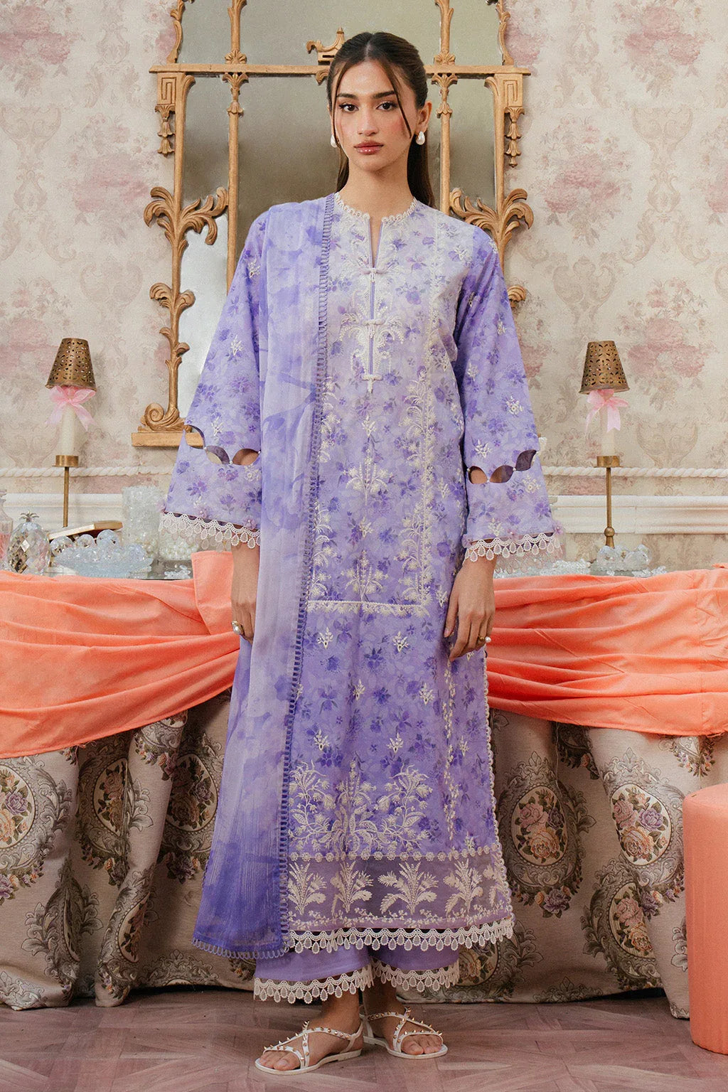 Ayzel | Armelia Printed Lawn 25 | Delilah - Rang-e-Khaas