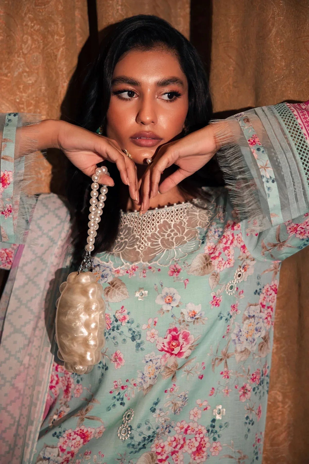 Nureh | Glam Girl Lawn | GL-16 - Rang-e-Khaas