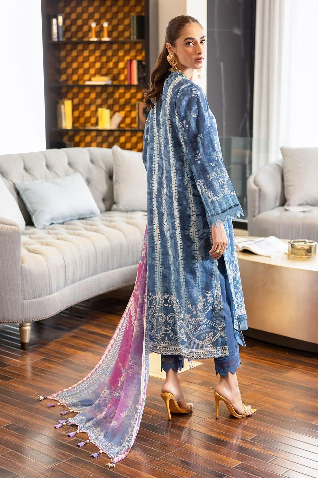 Nureh | Printed lawn 25 | SP-119 - Rang-e-Khaas