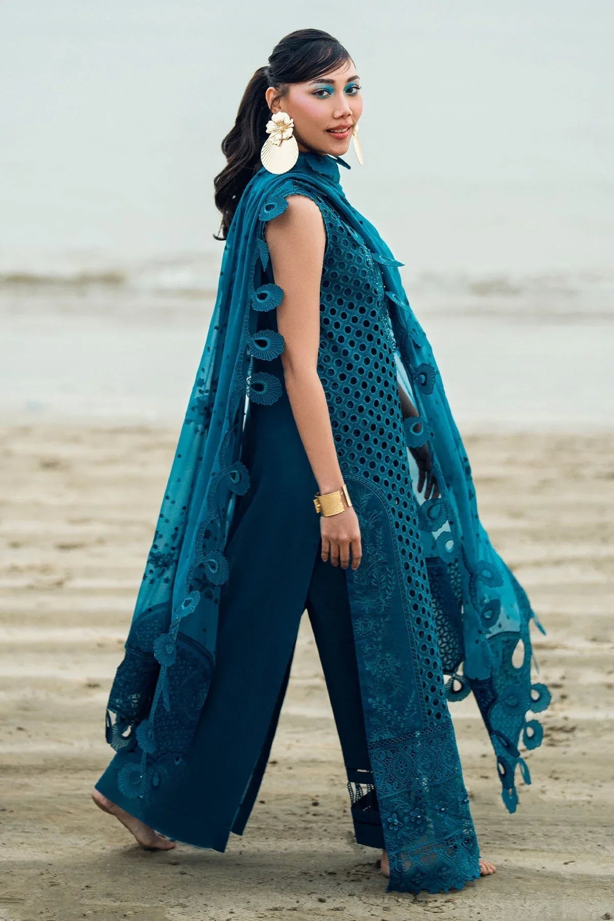 Nureh | Khuwab Luxury Lawn | NE-148 - Rang-e-Khaas