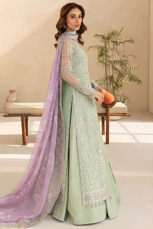 Farasha | Lu Zella Premium Formals 25 | Sage Luxe - Rang-e-Khaas