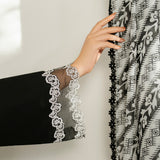 Farasha | Thread Lines Embroidered | Skylit Rouge