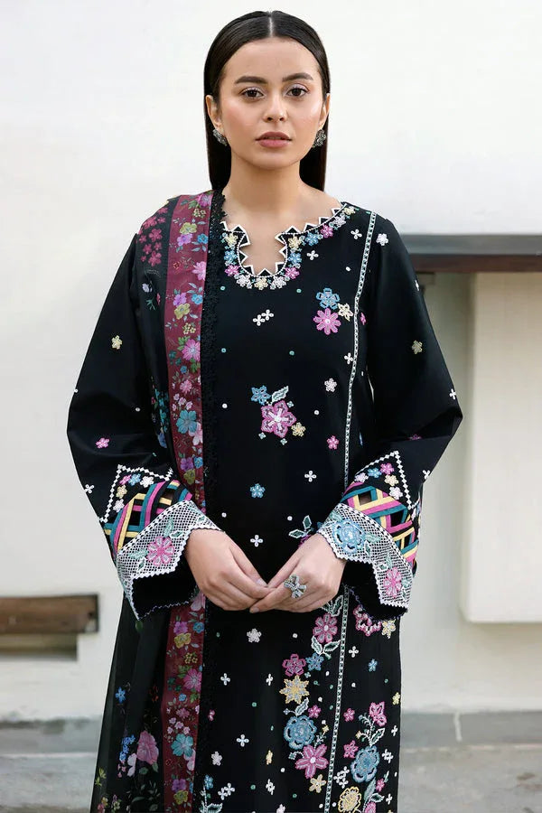 Farasha | Summer Weaves Embroidered Lawn | Ember Shadow - Rang-e-Khaas