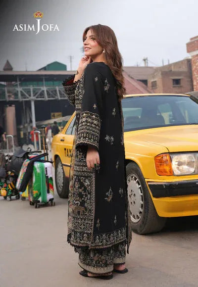 Asim Jofa | Summer Rhapsody | AJUBU-01 Embroidered Jacquard - Rang-e-Khaas