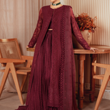 Iznik | Chiffonkari Formals | ICK-01 Embroidered Chiffon