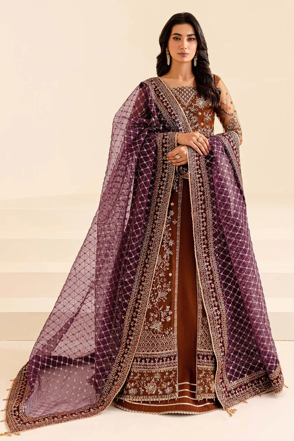 Farasha | Lumiere Formals | Crimson Allure - Rang-e-Khaas