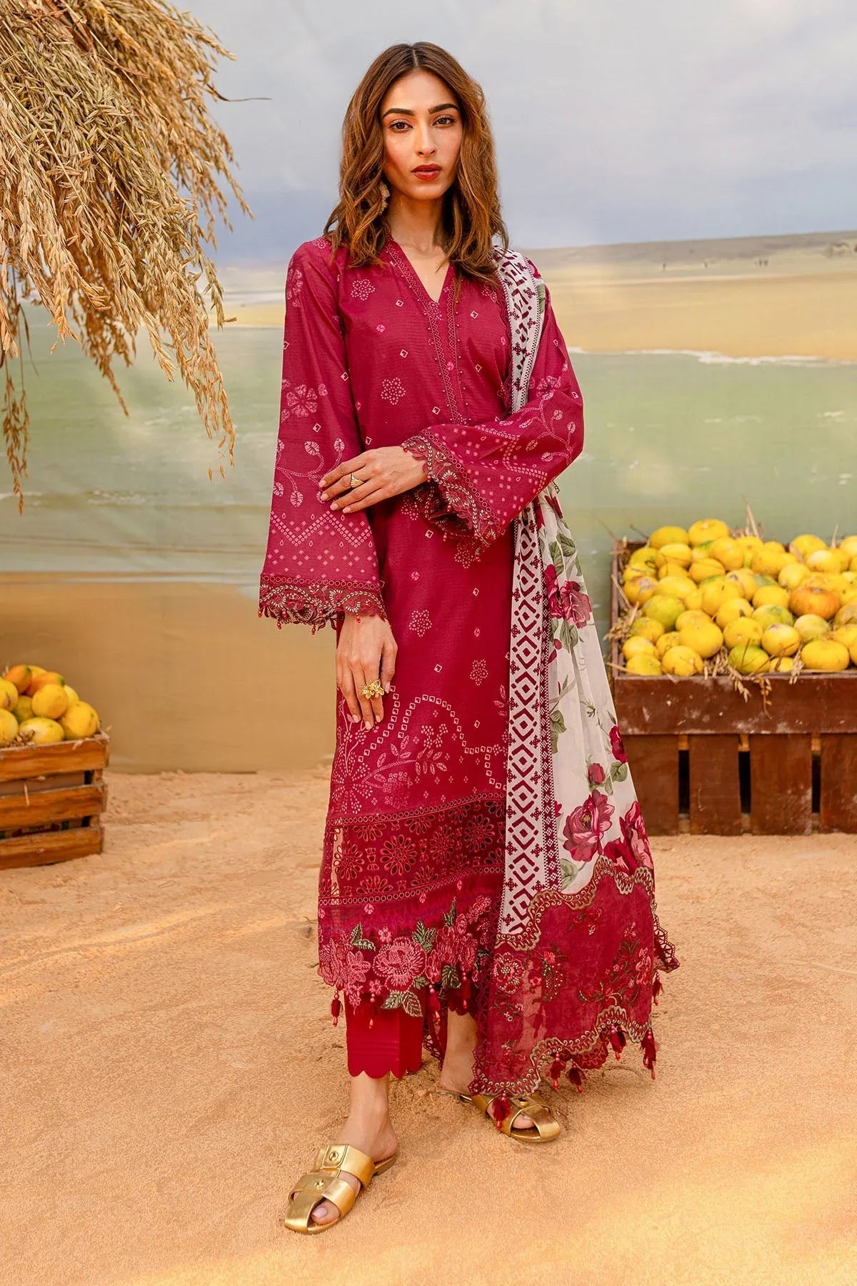Nureh | Gardenia Lawn 25 | NSG-181 - Rang-e-Khaas