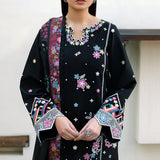 Farasha | Summer Weaves Embroidered Lawn | Ember Shadow