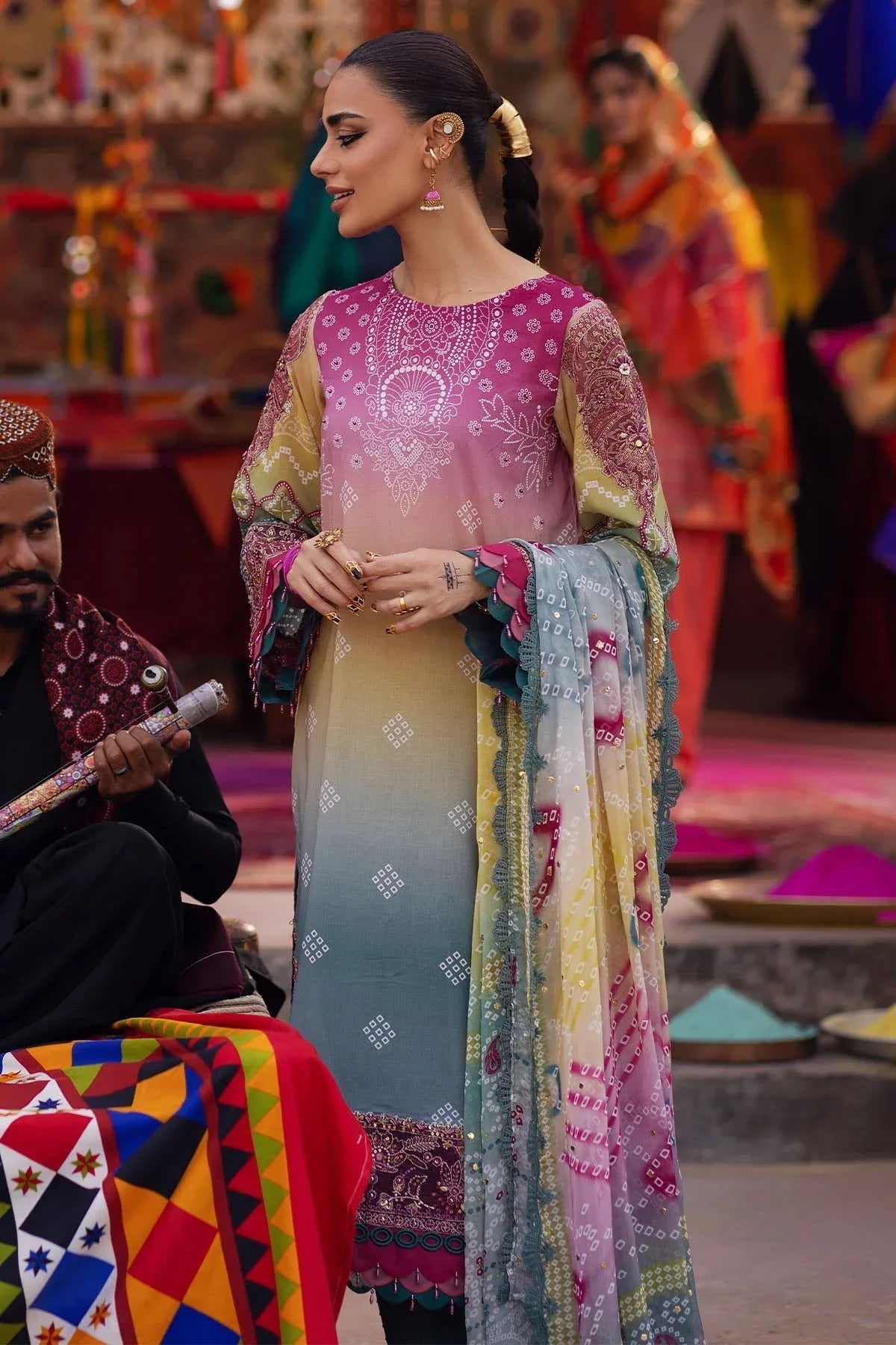 Nureh | Bazaar Lawn | NS-134 - Rang-e-Khaas