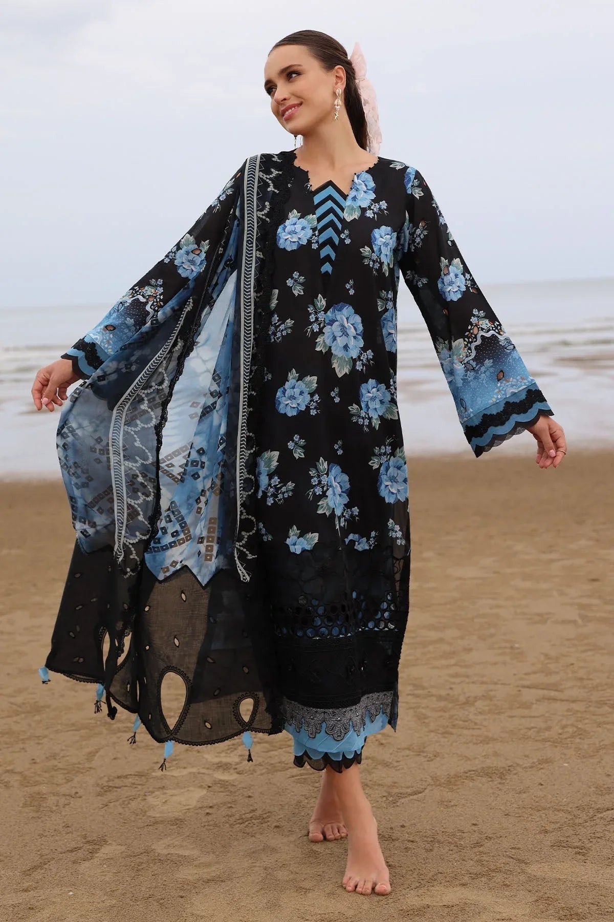 Nureh | Gardenia Embroidered Lawn 25 | NSG-171 - Rang-e-Khaas
