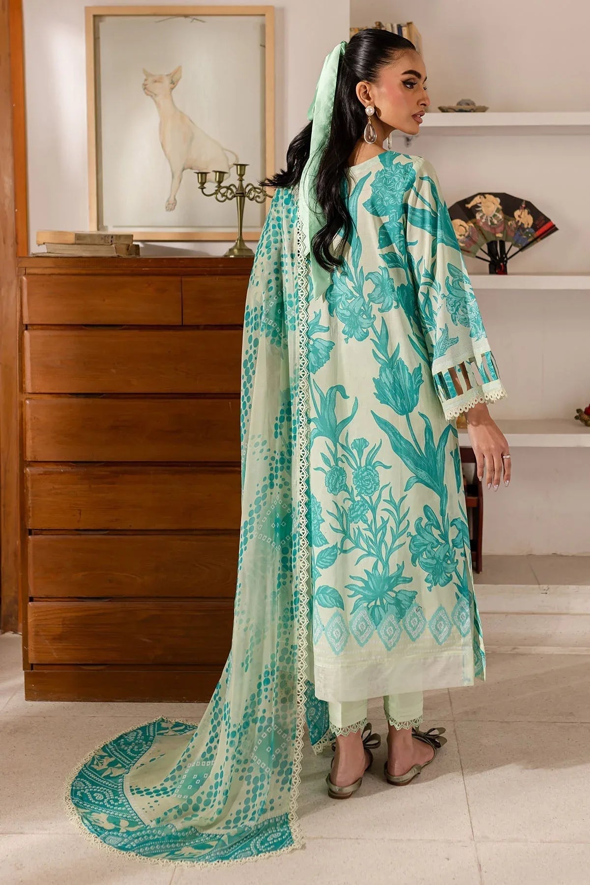 Nureh | Printed Lawn 25 | SP-143 - Rang-e-Khaas